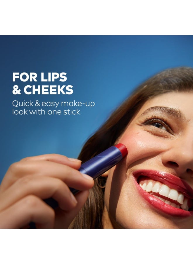 NIVEA Lip Caring Beauty Red Lip Balm | Lip & Cheek Tint with SPF 30,4.8g - Image 3